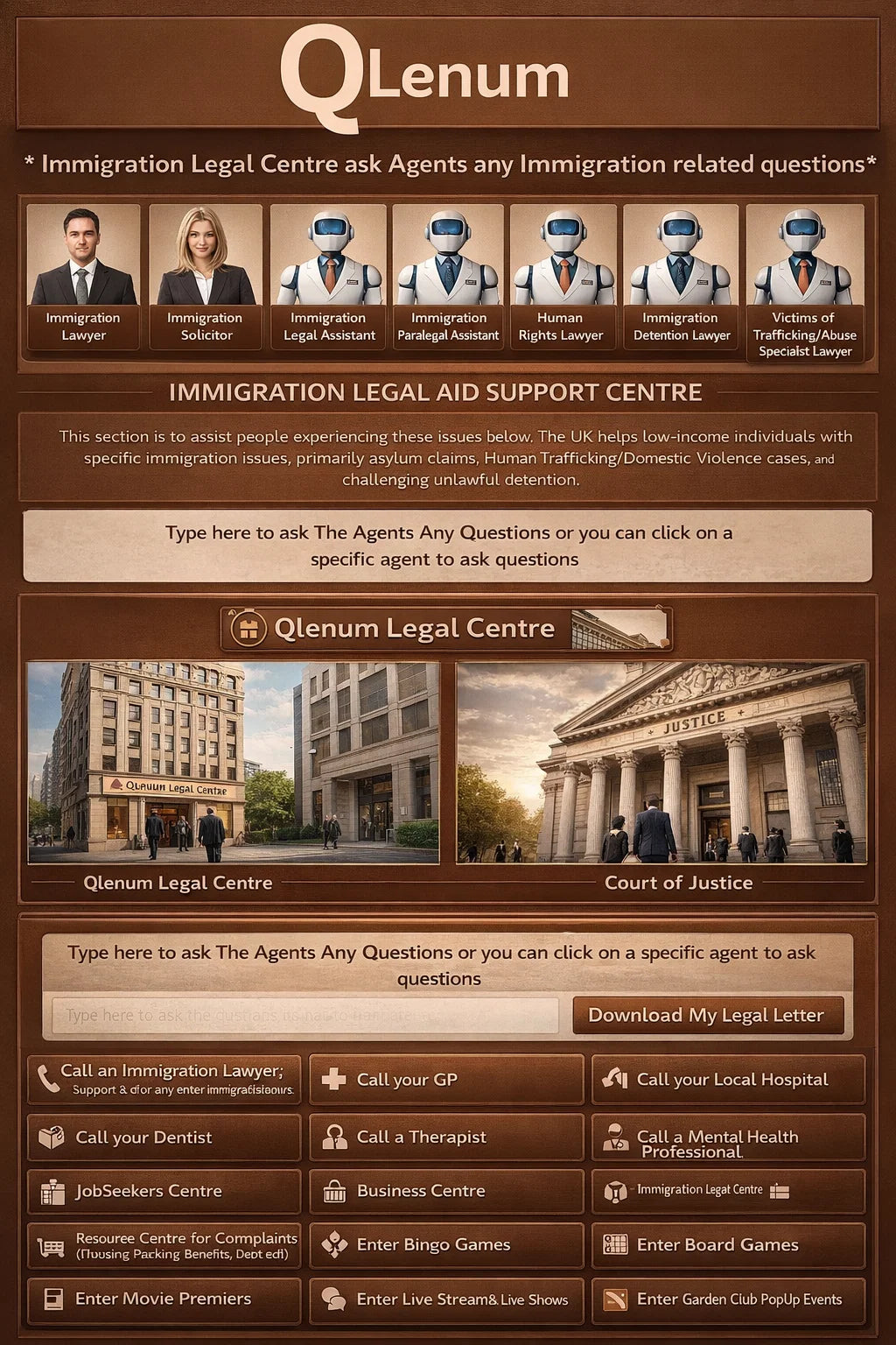 Legal Centre Dashboard Access
